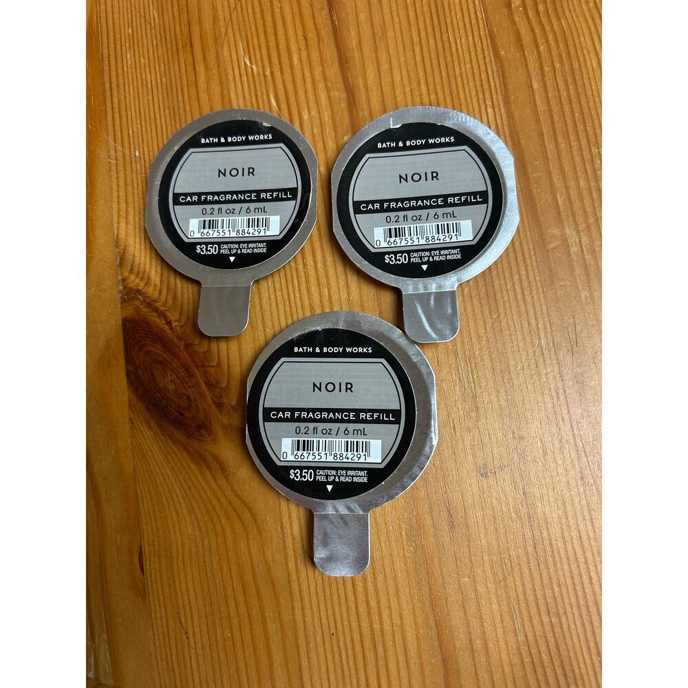 NEW Bath & Body Works Noir Car Fragrance Refill Bundle of 3 Scent Portable